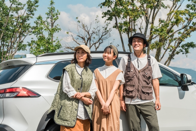 家族でドライブ